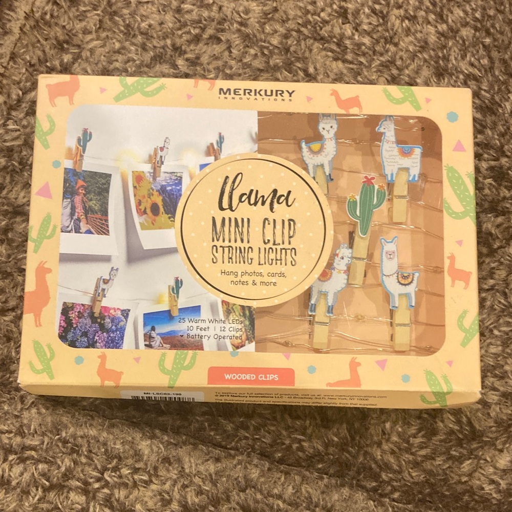 Merkury Llama Mini Clip String Lights